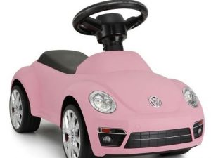 Vaikiškas balansinis dviratukas Volkswagen Beetle rožinis